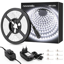 Carica l'immagine nel visualizzatore di Gallery, 6M Striscia LED Dimmerabile 12V, Novostella 1800LM SMD2835 360 Bianco Freddo - Ilgrandebazar