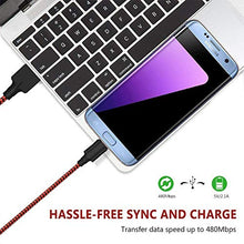 Carica l'immagine nel visualizzatore di Gallery, Yosou Cavo Micro USB [2 Pezzi, 2M] Nylon Intrecciato Cavo...
