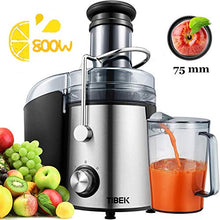 Carica l'immagine nel visualizzatore di Gallery, Centrifuga Frutta e Verdura, Estrattore di Succo Freddo con 75MM Bocca... - Ilgrandebazar