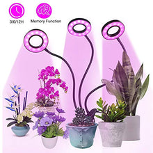 Carica l'immagine nel visualizzatore di Gallery, Lampada per Piante,Tomshine 3 Testa Luci Crescita Grow 27W 54LED...