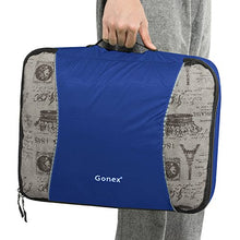 Carica l'immagine nel visualizzatore di Gallery, Gonex Set di 9 pezzi Cubi Organizzatori Valigie Blu Scuro X9 Packs
