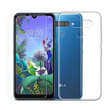 Carica l'immagine nel visualizzatore di Gallery, SCDMY per LG Q60 Cover + Vetro Temperato, Trasparente Morbida Custodia, Clear - Ilgrandebazar