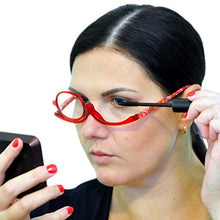 Carica l'immagine nel visualizzatore di Gallery, Occhiali per il Make up con Lente Reversibile| Occhiale Diottrie +4.0, Rosso - Ilgrandebazar