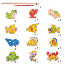 Carica l'immagine nel visualizzatore di Gallery, Bigjigs Toys Gioco della Pesca in Legno - Ilgrandebazar