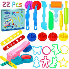 Carica l'immagine nel visualizzatore di Gallery, aovowog Utensili per Plastilina 22 Colorati Accessori e a Forme di...