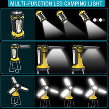 Carica l'immagine nel visualizzatore di Gallery, Tesecu Lanterna da Campeggio Torcia LED 3 in 1, Lampada...