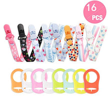 Carica l'immagine nel visualizzatore di Gallery, Clip per ciuccio e Silicone Pulsante Anello, Annhao Catenella Ciuccio Clip... - Ilgrandebazar