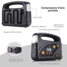 Carica l'immagine nel visualizzatore di Gallery, AUTLEAD C5 Compressore Portatile per Auto, 12V 40L/M, Mini Pompa Elettrica... - Ilgrandebazar