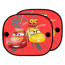 Carica l'immagine nel visualizzatore di Gallery, ABC Parts Cars CARS101 Tendine Coprisole, Rosso, Set di 2 - Ilgrandebazar