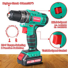 Carica l'immagine nel visualizzatore di Gallery, Trapano Avvitatore Batteria 12V, HYCHIKA a 30N .m Mas,... - Ilgrandebazar