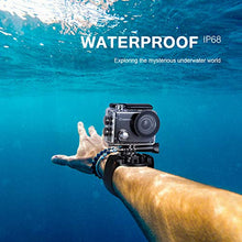 Carica l'immagine nel visualizzatore di Gallery, Crosstour Action Cam 4K WiFi 20MP Camera LDC Subacquea 30M con...