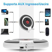 Carica l'immagine nel visualizzatore di Gallery, Lettore CD, CD Player Bluetooth con Radio Altoparlanti HiFi Bianco