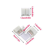 Carica l'immagine nel visualizzatore di Gallery, KINYOOO 4 pin L-forma Connettore angolare (10 pezzi), 4 Strisce LED... - Ilgrandebazar