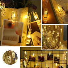 Carica l'immagine nel visualizzatore di Gallery, Zorara Luci Led per Clip Foto, 6M 40 LED Foto Stringa Illuminazione,...