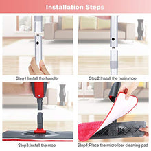 Carica l'immagine nel visualizzatore di Gallery, Winpok Lavapavimenti a Spruzzo, Spray Mop Scopa a Rosso - Ilgrandebazar