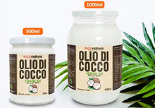 Carica l'immagine nel visualizzatore di Gallery, Olio di Cocco Biologico Premium 500ml - Puro al 100% - Crudo e Spremuto a...
