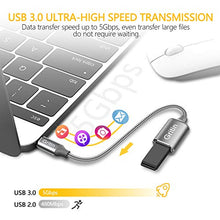 Carica l'immagine nel visualizzatore di Gallery, Gritin Adattatore da USB C a 3.0, [Confezione 2] C Maschio a...