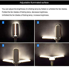 Carica l'immagine nel visualizzatore di Gallery, DASKOO E27 LED lampada pieghevole di ricambio per 360 W lampade alogene 45 W...