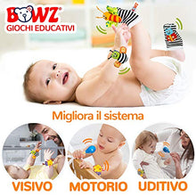 Carica l'immagine nel visualizzatore di Gallery, BOWZ Sonagli Neonato e Maracas - Giocattoli per Bambini 4 Pezzi + 1