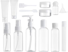 Carica l'immagine nel visualizzatore di Gallery, MYLL 14 Pezz Bottigliette da Viaggio Set per Aereo (Max.100ml), Bianca - Ilgrandebazar