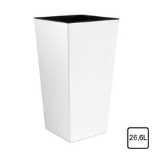 Carica l'immagine nel visualizzatore di Gallery, Prosper Plast Vaso da Fiori Urbi in plastica con 26.5x26.5x50 cm, White - Ilgrandebazar