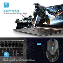 Carica l'immagine nel visualizzatore di Gallery, TECKNET Mouse da Gioco Wireless, Raptor 2.4G Gaming, per Nero