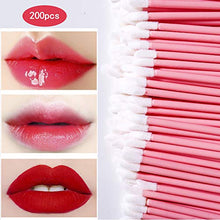 Carica l'immagine nel visualizzatore di Gallery, Monouso Labbro Pennelli Spazzola 200 Pezzi Mascara Rossetto e Lucentezza Rosa