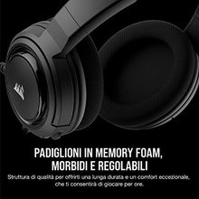 Carica l'immagine nel visualizzatore di Gallery, Corsair HS35 Stereo Cuffie Gaming con Microfono Unidirezionale Nero
