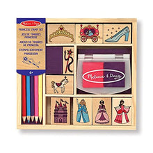 Carica l'immagine nel visualizzatore di Gallery, Melissa &amp; Doug- Princesses Set di Timbri in Pricess Stamp Set, Multicolore - Ilgrandebazar
