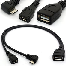 Carica l'immagine nel visualizzatore di Gallery, Cavo per splitter a Y USB Micro angolato OTG Power Enhancer 2.0... - Ilgrandebazar