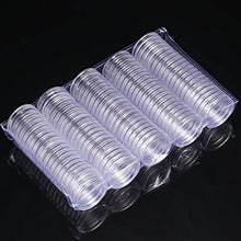 Carica l'immagine nel visualizzatore di Gallery, Hicarer 25 mm Capsule di Monete Trasparente Rotondo Portamonete in Plastica... - Ilgrandebazar
