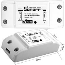Carica l'immagine nel visualizzatore di Gallery, ANRIS Sonoff Basic WiFi Interruttore 03-Sonoff+Custodia impermeabile IP66 - Ilgrandebazar
