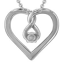 Carica l'immagine nel visualizzatore di Gallery, LOVORDS Collana Donna Incisa Argento Sterling 925 Pendente Ciondolo Cuore... - Ilgrandebazar