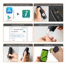 Carica l'immagine nel visualizzatore di Gallery, SKYBASIC Microscopio Digitale WiFi, Tascabile Fotocamera USB Nero