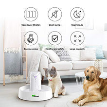 Carica l'immagine nel visualizzatore di Gallery, amzdeal Fontana Per Cani e Gatti Automatica, 2.4L Fontanella Silenziosa per... - Ilgrandebazar