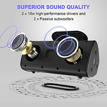 Carica l'immagine nel visualizzatore di Gallery, AY Casse Bluetooth 30W, Altoparlante 5.0 Portatile Audio Nero