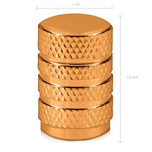 Carica l'immagine nel visualizzatore di Gallery, kwmobile 5en1: coprivalvole Oro - Cappucci per valvole Auto, Moto, oro