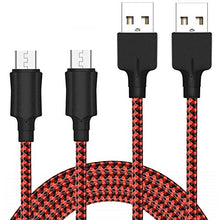 Carica l'immagine nel visualizzatore di Gallery, Yosou Cavo Micro USB [2 Pezzi, 2M] Nylon Intrecciato Cavo...