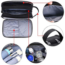 Carica l'immagine nel visualizzatore di Gallery, Beauty Case da Viaggio Impermeabile, Boic Borsa Toilette con Manico, Nero