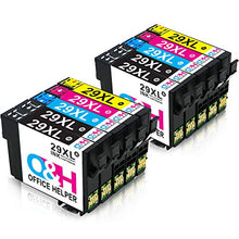 Carica l'immagine nel visualizzatore di Gallery, OFFICE HELPER Sostituzione Cartuccia 10 Pezzi (4Nero,2Magenta,2Ciano,2Giallo)