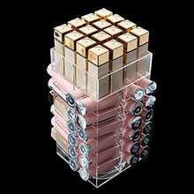 Carica l'immagine nel visualizzatore di Gallery, Dispola4top Acrilico Lip Gloss Makeup Organizzatore,Acrilic 360 -Degree... - Ilgrandebazar