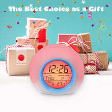 Carica l'immagine nel visualizzatore di Gallery, HAMSWAN [Regalo di Compleanno per Bambini JL-C018 Sveglia Digitale con Azzuro