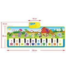 Carica l'immagine nel visualizzatore di Gallery, Tappeto Musicale Bambini, BelleStyle Bambino Piano Playmat Strumento Blu - Ilgrandebazar
