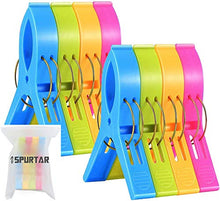 Carica l'immagine nel visualizzatore di Gallery, Spurtar 8 Pezzi Mollette in Plastica Grandi Colori Brillanti, Clip di...