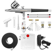 Carica l'immagine nel visualizzatore di Gallery, Gocheer 100-250V Mini Kit aerografo Professionale compressore Set... - Ilgrandebazar