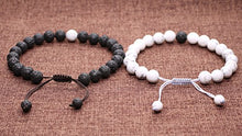 Carica l'immagine nel visualizzatore di Gallery, COAI Coppia Bracciali della Distanza per Lui e Per Lei, Alite, Pietra Lavica