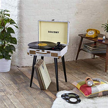 Carica l'immagine nel visualizzatore di Gallery, Giradischi, Souidmy Giradischi Bluetooth con Altoparlanti, 3 Velocità,...