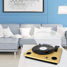 Carica l'immagine nel visualizzatore di Gallery, Giradischi bluetooth per vinile con altoparlanti stereo, giradischi per...
