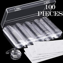 Carica l'immagine nel visualizzatore di Gallery, Hicarer 100 Pezzi 30 mm Moneta Capsule e 5 Formati (17/ 20/ 25/ 27/ 30 mm)... - Ilgrandebazar