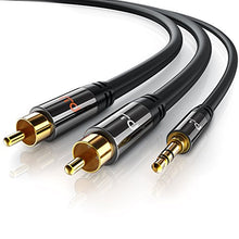 Carica l'immagine nel visualizzatore di Gallery, CSL-Computer Primewire - 1m Cavo Jack RCA Stereo a Y - 1 x 3,5mm e 1,0m
